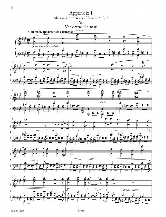 Douze Etudes de salon op. 5 / Etude in a minor (La Gondola) op. 13/2
