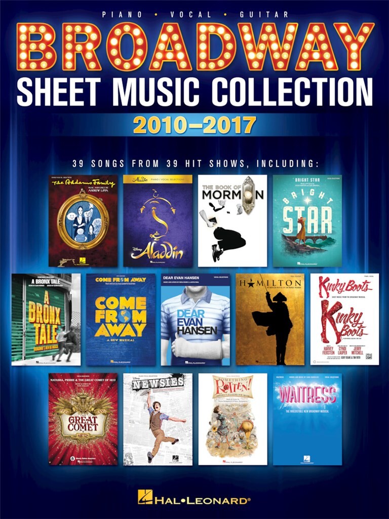 Broadway Sheet Music Collection 2010-2017