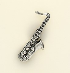 [318211] Anstecker Saxophon Zinn