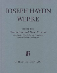 [HN-05431] Concertini und Divertimenti für Klavier (Cembalo) mit Begleitung von 2 Violinen und Bc., Reihe XVI