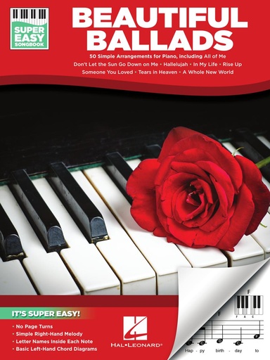 [405168] Beautiful Ballads - Super Easy Songbook