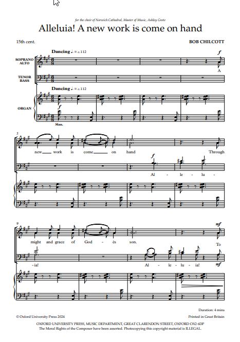 Alleluia! A new work is come on hand