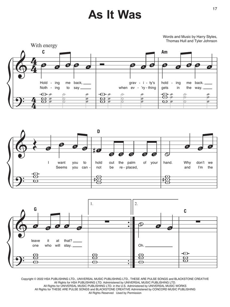 Chart Hits - Instant Piano Songs
