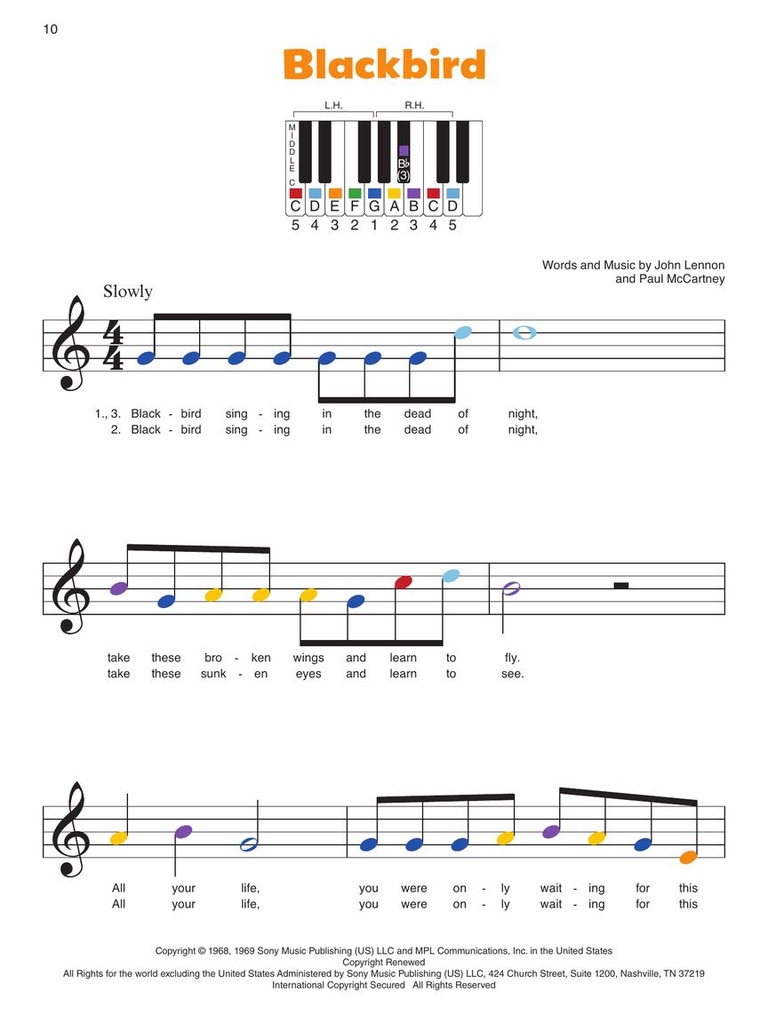 The Beatles - Piano-by-Color