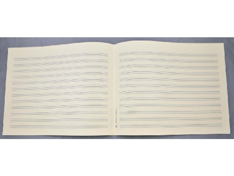 Notenpapier Großquart - Quer 12 linig