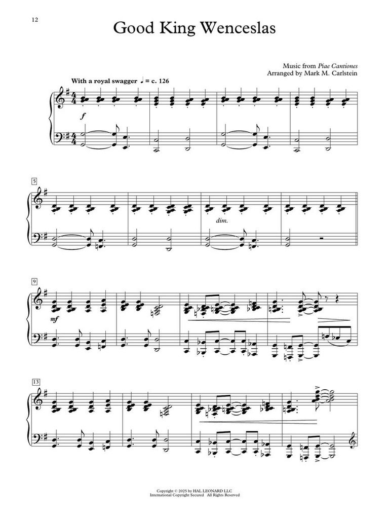Christmas Imaginations for Piano Solo