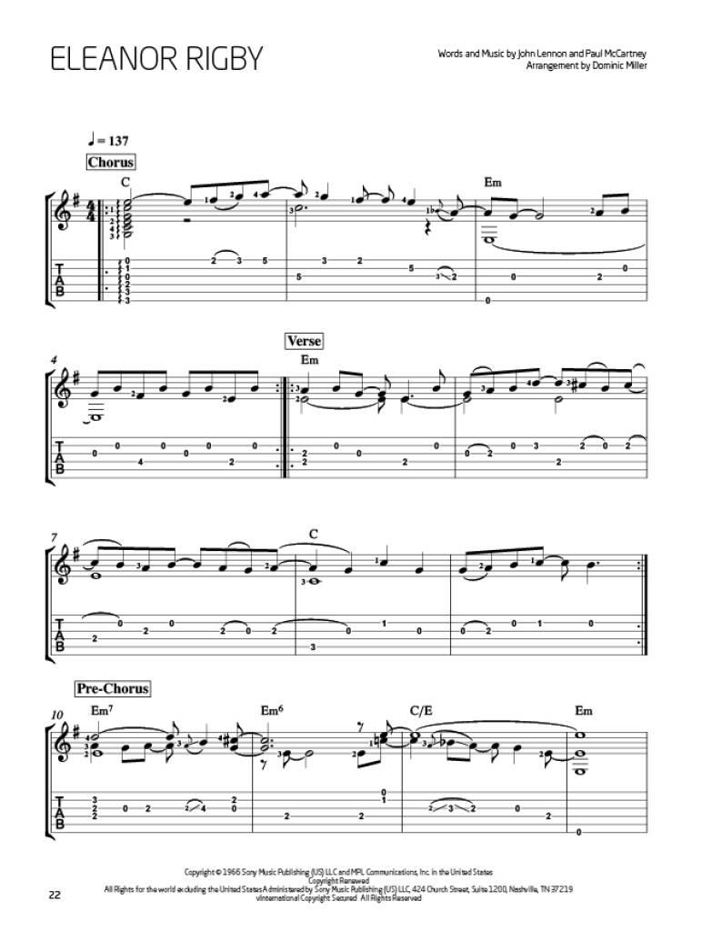 The Beatles arranged for Guitar