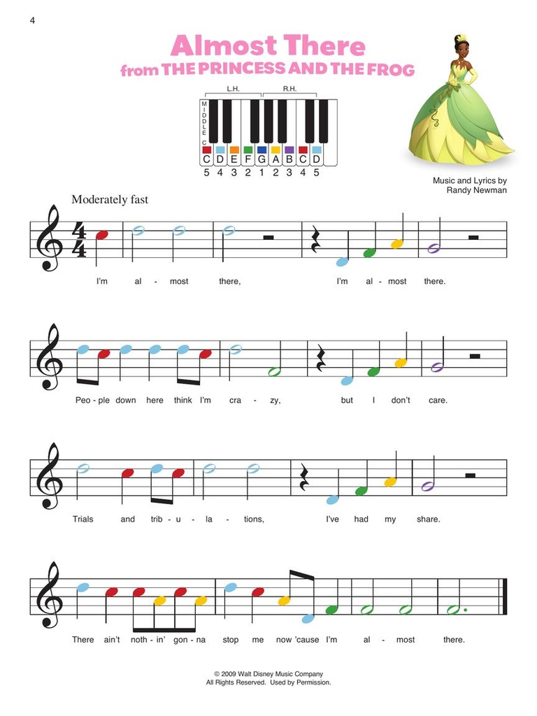 Disney Princess Collection - Piano-by-Color