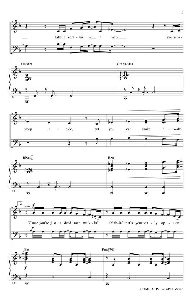 Come alive (aus The Greatest Showman)