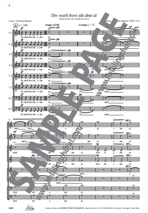 Div werlt frovt sih uber al