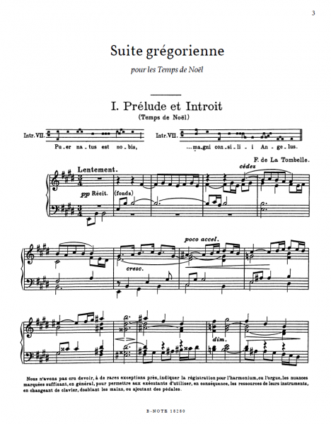 Suite gregorienne pour les temps de Noel
