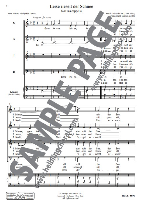 Leise rieselt der Schnee