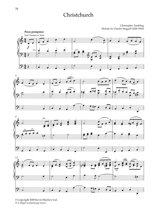 Selected works for organ