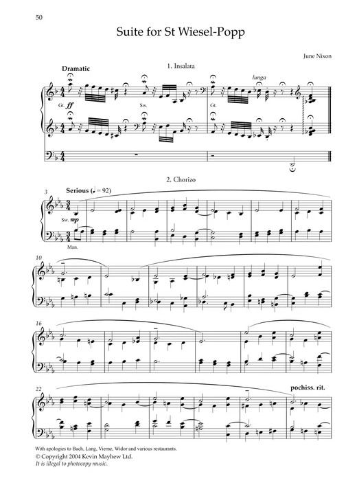 Selected works for organ