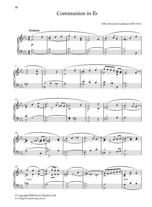 Baptism & Confirmation Music for Manuals