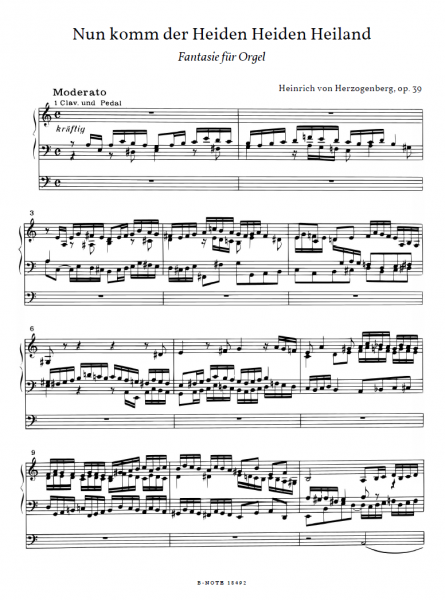 Nun komm der Heiden Heiland op. 39