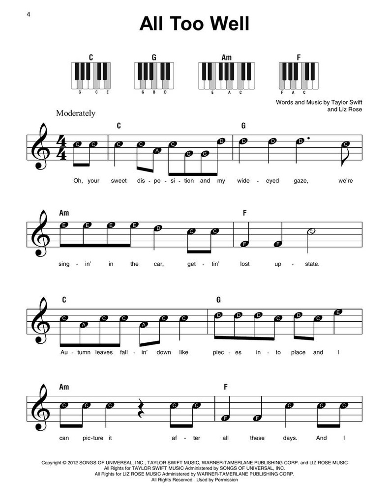 4 Chord Pop Hits - Super Easy Songbook