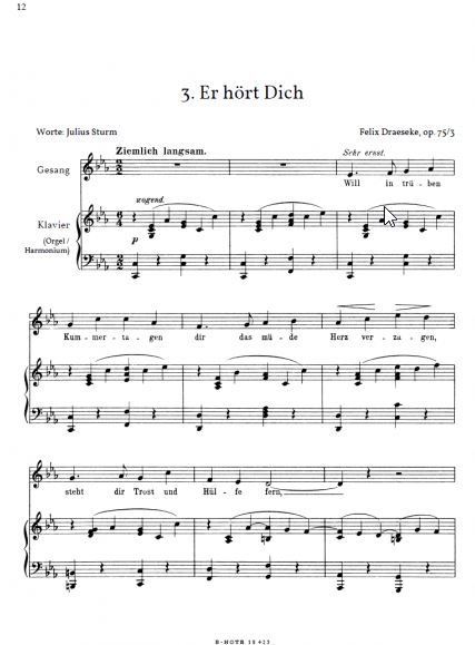 Drei geistliche Gesänge op. 75