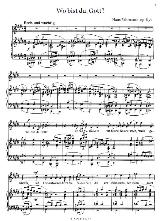 Sechs Gottsucher-Lieder op. 83