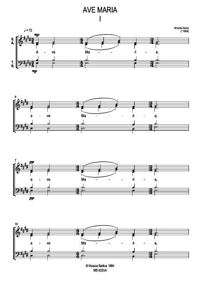 Ave Maria I (E-Dur)