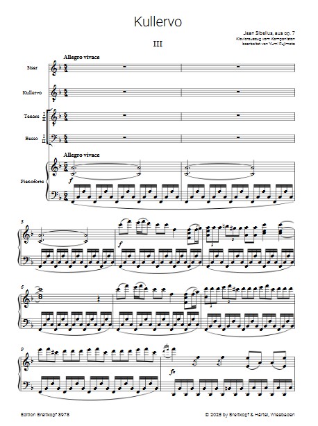 Kullervo op. 7 - Sätze III und V