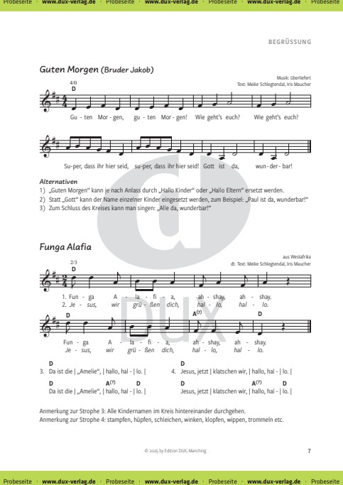 Wir singen mit Kindern