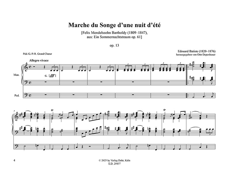 Transcriptions pour Orgue op. 13, 14, 16, op. posthum