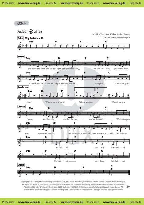Pop Piano Patterns - Vom Leadsheet zum freien Begleiten
