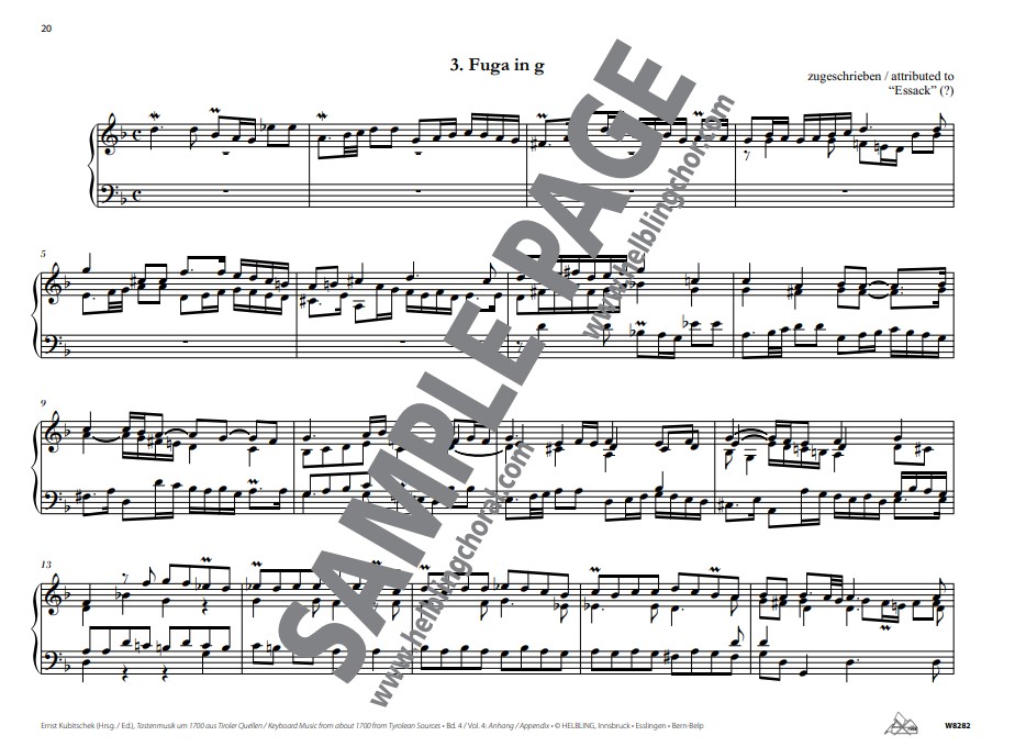 Tastenmusik um 1700 aus Tiroler Quellen Band 4