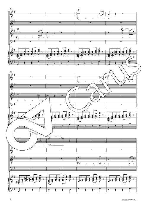 Messe solennelle de Sainte Cecile (Cäcilienmesse), CG 56