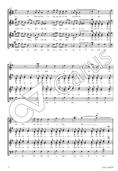 Cantate Domino (Canticum novum 1990)