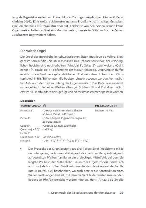 Handbuch Aufführungspraxis - Orgel Band 1