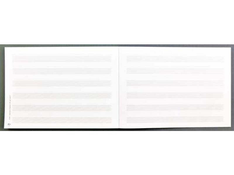 Notenblock A5 Quer 6 Systeme