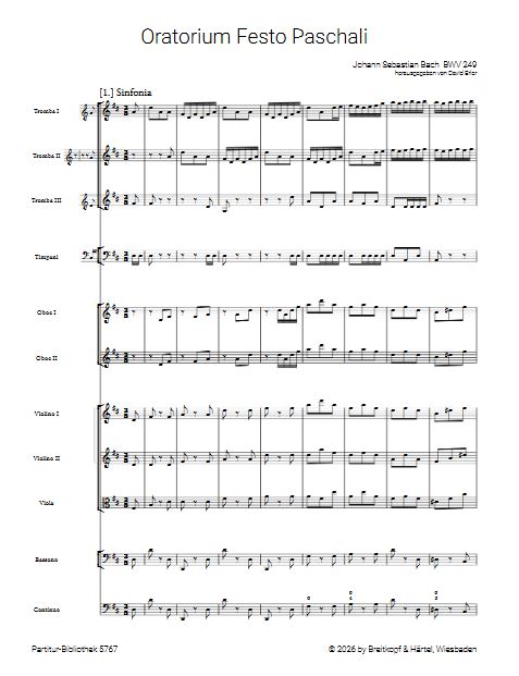 Osteroratorium BWV 249