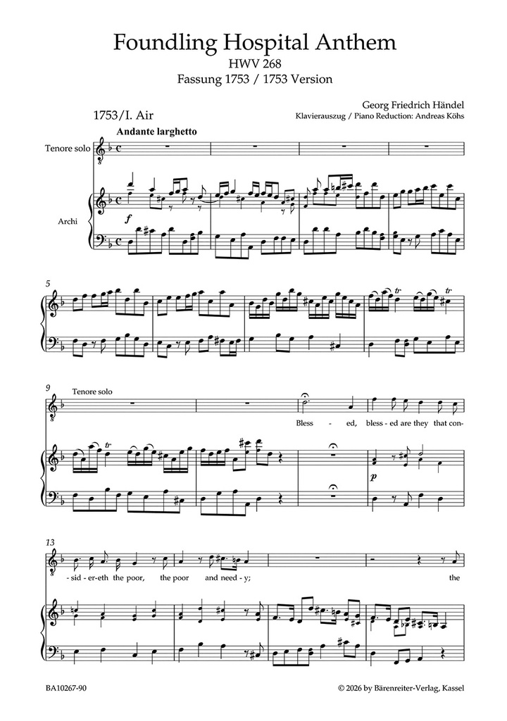 Foundling Hospital Anthem HWV 268