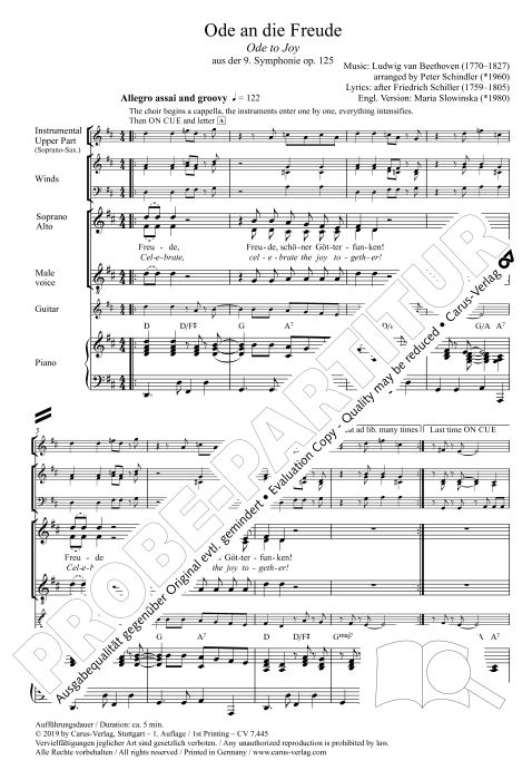 Ode an die Freude / Ode to Joy