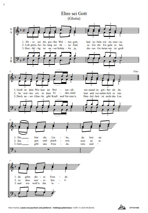 Lasset uns jauchzen und jubilieren - Halleluja-Jubelmesse