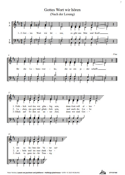 Lasset uns jauchzen und jubilieren - Halleluja-Jubelmesse