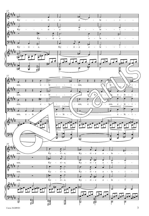 Kyrie nach dem Adagio der Mondscheinsonate, op. 27/2