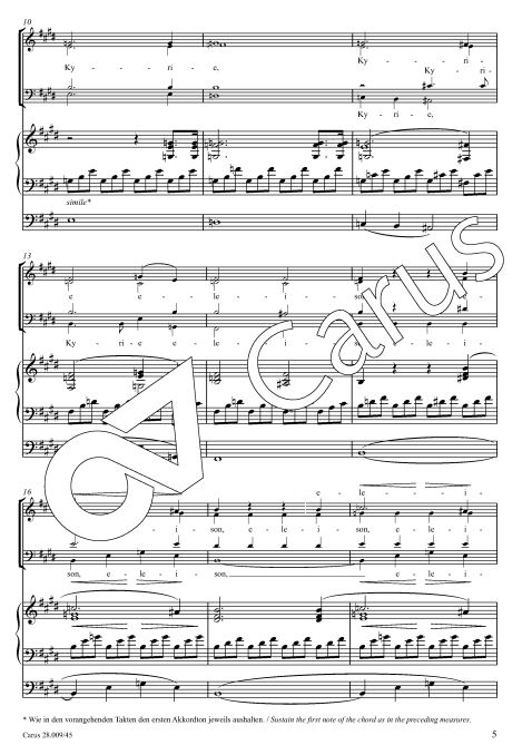 Kyrie nach dem Adagio der Mondscheinsonate, op. 27/2