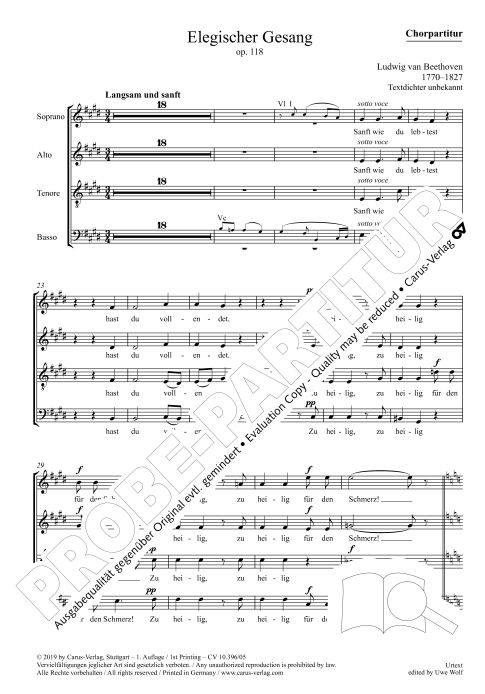 Elegischer Gesang op. 118