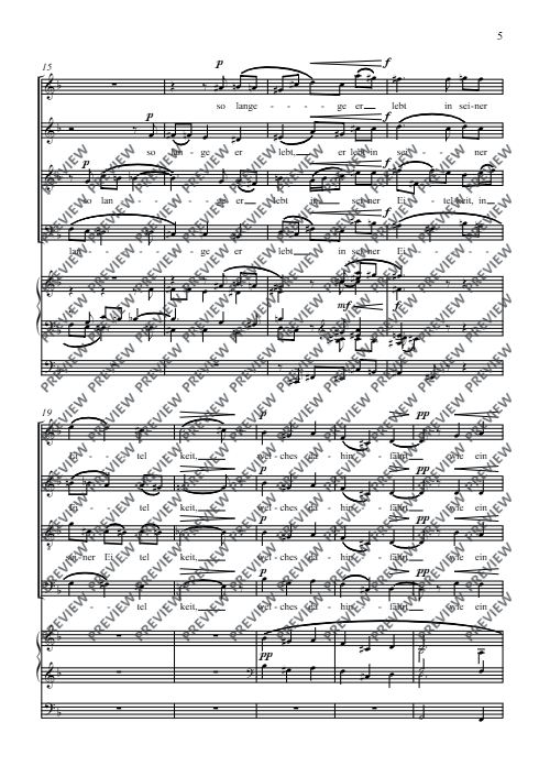 Denn wer weiß, was dem Menschen nutz ist im Leben op. 18/2