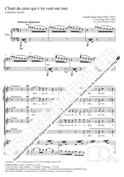 Chant de ceux qui s'en vont sur mer