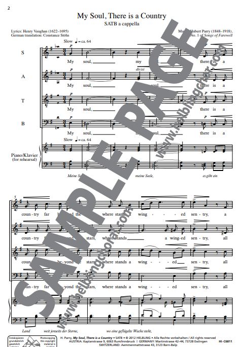 My soul, there is a country