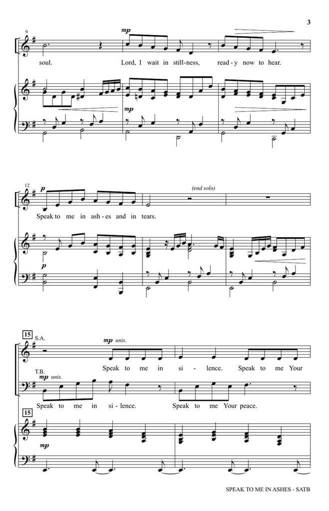 Speak to me in ashes