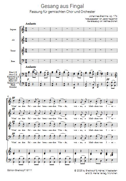 Gesang aus Fingal op. 17b