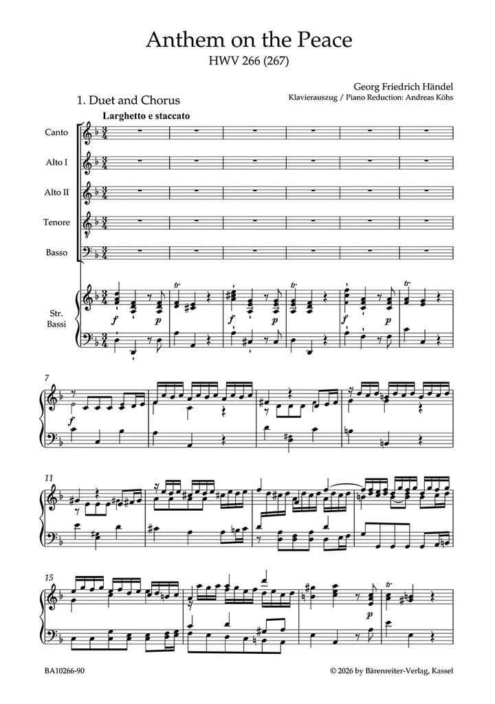 Anthem on the Peace HWV 266