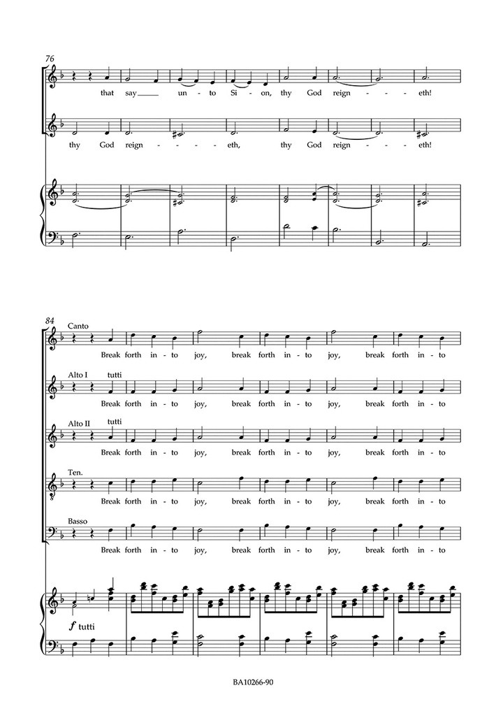 Anthem on the Peace HWV 266