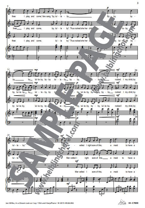 In a dream late as I lay