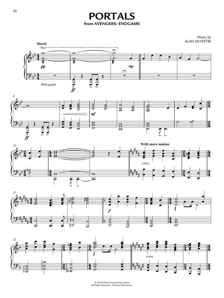 Marvel Studios Piano Solo Collection